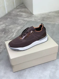 UNCATEGORIZED Sneakers & Trainers Knit-Leather (Brown-White-Orange-Grey) EU39-45 B71202606033360119