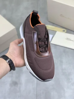 Alternative view of UNCATEGORIZED Sneakers & Trainers Knit-Leather (Brown-White-Orange-Grey) EU39-45 B71202606033360119