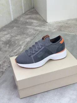 UNCATEGORIZED Sneakers & Trainers Knit-Suede (Gray-Orange-White) EU39-45 B71202606033404119