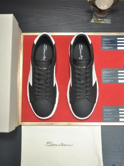 Alternative view of UNCATEGORIZED Sneakers & Trainers Leather (Black-White-Gold) EU38-45 C50202606033372149