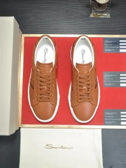 Alternative view of UNCATEGORIZED Sneakers & Trainers Leather (Brown-White) EU38-45 C50202606033383149