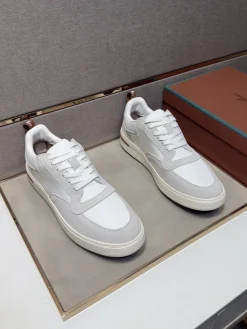 Alternative view of UNCATEGORIZED Sneakers & Trainers Leather-Suede (White-Grey-Brown) EU38-44 B0020260603341499