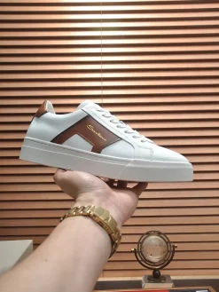 Alternative view of UNCATEGORIZED Sneakers & Trainers Leather (White-Brown) EU38-45 C50202606033397149