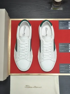 Alternative view of UNCATEGORIZED Sneakers & Trainers Leather (White-Green) EU38-45 C50202606033373149