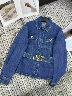 VALENTINO Coats & Jackets Denim (Blue) S-M-L B95202606010126129