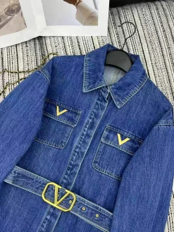 Alternative view of VALENTINO Coats & Jackets Denim (Blue) S-M-L B95202606010126129