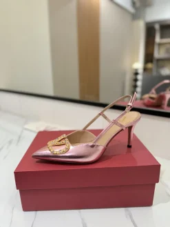 VALENTINO Pumps & Heels Leather (Pink-Gold) EU35-39 B60202606033442119