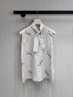 VALENTINO Shirts & Polos Silk (White-Black-Red) S-M-L C85202606010074159