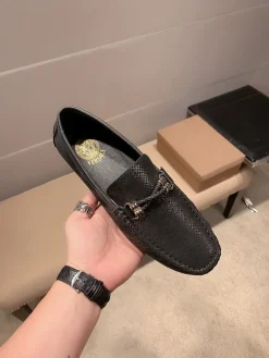 Alternative view of VERSACE Flats & Loafers Leather (Black) EU37-47 B0020260603354599