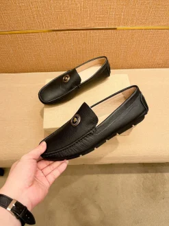 Alternative view of VERSACE Flats & Loafers Leather (Black) EU37-47 B10202606033542109