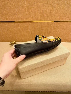VERSACE Flats & Loafers Leather (Black-Yellow-Orange) EU37-47 B0020260603355099