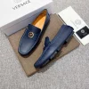 VERSACE Flats & Loafers Leather (Blue-Gold) EU37-47 B30202606033551109