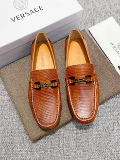 Alternative view of VERSACE Flats & Loafers Leather (Brown-Black) EU37-47 B30202606033541109