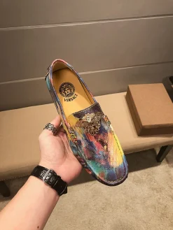 Alternative view of VERSACE Flats & Loafers Leather (Multi-Color) EU37-47 B0020260603355499