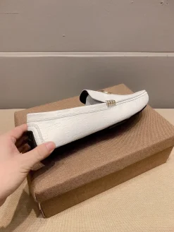 VERSACE Flats & Loafers Leather (White-Gold-Black) EU37-47 B0020260603354499
