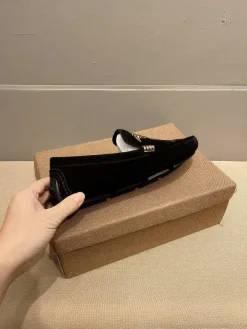 VERSACE Flats & Loafers Suede (Black-Gold) EU37-47 B0020260603355899