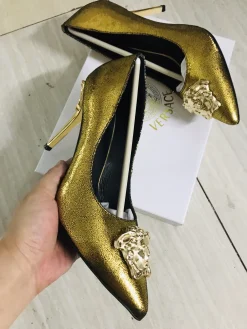Alternative view of VERSACE Pumps & Heels Glitter (Gold-Black) EU35-42 A9020260603356399
