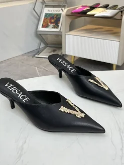 Alternative view of VERSACE Pumps & Heels Leather (Black-Gold) EU35-42 A9020260603356799