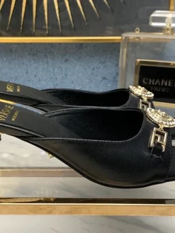 VERSACE Pumps & Heels Leather (Black-Gold) EU35-42 A9020260603356899