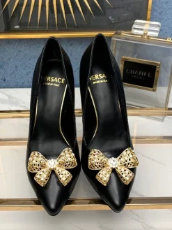 Alternative view of VERSACE Pumps & Heels Leather (Black-Gold) EU35-42 A9020260603357699