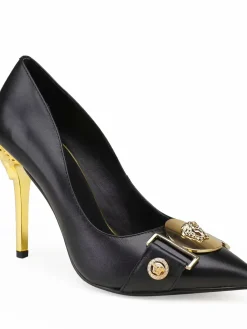 VERSACE Pumps & Heels Leather (Black-Gold) EU35-42 A9020260603357799