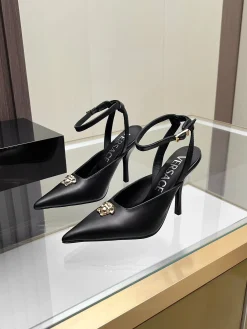 Alternative view of VERSACE Pumps & Heels Leather (Black-Gold) EU35-42 B0020260603356599