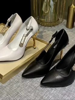 Alternative view of VERSACE Pumps & Heels Leather (White-Gold) EU35-42 A9020260603357099