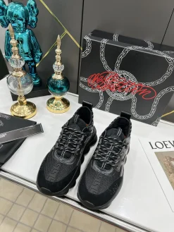 Alternative view of VERSACE Sneakers & Trainers Leather-Mesh-Suede (Black) EU35-46 B50202606033586119