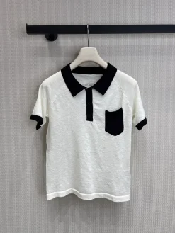 ACNE STUDIOS Shirts & Polos Knit (White-Black) S-L A65202607050485