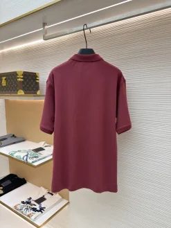 Alternative view of ACNE STUDIOS Shirts & Polos Pique Cotton (Burgundy) S-XL A25202607120643