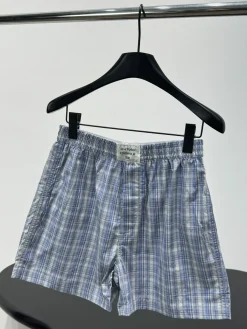 Alternative view of ACNE STUDIOS Trousers & Shorts Cotton (Blue-White) S-L B30202607050018