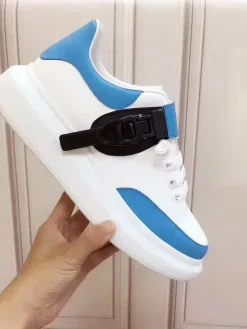 ALEXANDER MCQUEEN Sneakers & Trainers Calf Leather (White-Blue-Black) EU35-45 B30202607050004