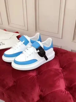 Alternative view of ALEXANDER MCQUEEN Sneakers & Trainers Calf Leather (White-Blue-Black) EU35-45 B30202607050004