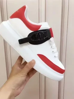 ALEXANDER MCQUEEN Sneakers & Trainers Calfskin Leather (White-Red-Black) EU35-45 B30202607050002