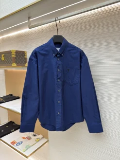 AMI Shirts & Polos Oxford Cotton (Blue) 37-40 B00202607120656