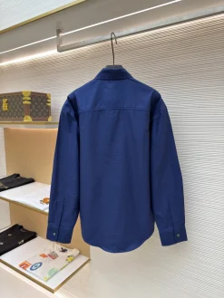 Alternative view of AMI Shirts & Polos Oxford Cotton (Blue) 37-40 B00202607120656