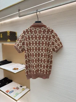Alternative view of AMIRI Shirts & Polos Viscose Yarn (Brown-White) S-XL B35202607120296