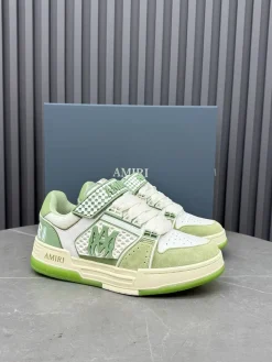 Alternative view of AMIRI Sneakers & Trainers Suede Leather Mesh (White-Green) EU35-46 C30202607050005