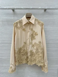 ANN DEMEULEMEESTER Shirts & Polos Silk (Beige) S-L F15202607052489