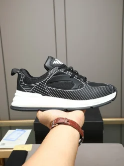ARMANI Sneakers & Trainers Rubber Synthetic (Black-White) EU39-44 B40202607050072