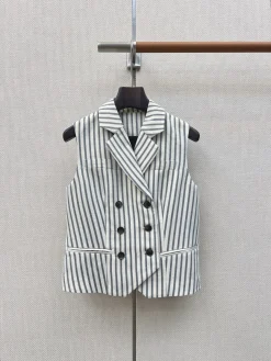 BALENCIAGA Suits Cotton Blend (White-Gray) S-M-L B45202607051144