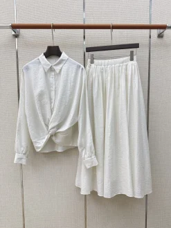 BALENCIAGA Suits Silk Cotton (White) S-L B85202607051636