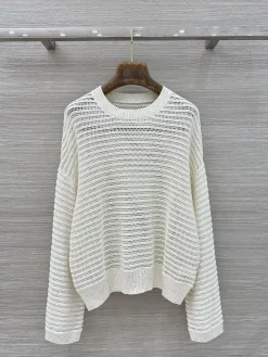 BALENCIAGA Sweaters & Knitwear Cotton Knit (White) S-L B10202607050789