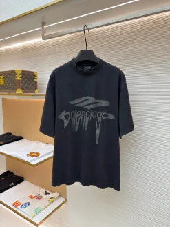 BALENCIAGA T-shirts & Vests Cotton (Black) 1-4 A25202607120568