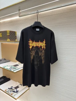 BALENCIAGA T-shirts & Vests Cotton (Black) XS-L A40202607120566