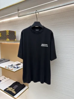 BALENCIAGA T-shirts & Vests Cotton Jersey (Black) S-XL A25202607120697