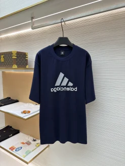 BALENCIAGA T-shirts & Vests Cotton (Navy) S-XL A20202607120677