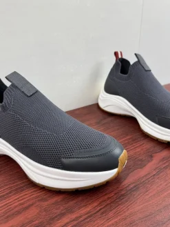 Alternative view of BALLY Sneakers & Trainers Knit Leather (Gray-White-Brown) EU39-44 C50202607050080