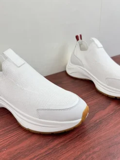 Alternative view of BALLY Sneakers & Trainers Knit & Leather (White) EU39-44 C50202607050082