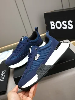 Alternative view of BOSS Sneakers & Trainers Calfskin Mesh (Blue-White-Black) EU38-45 B20202607050884